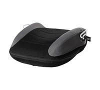 Feegela Seggiolino gonfiabile per auto per bambini, seggiolino portatile in materiale PVC, regolabile in altezza, per viaggi, auto, ristorante e campeggio, colore nero