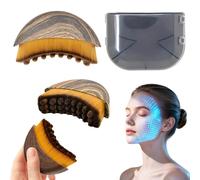 Feegela Spazzola Linfatica Viso, Colore Legno, Small | Massaggiatore Viso Lifting, Setole Morbide in Nylon, Drenaggio Linfatico e Contorno Viso, Design Ergonomico