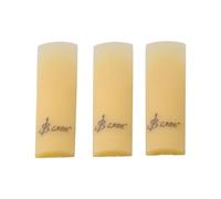 Feegow Ance per sassofono in resina e plastica per clarinetto, soprano, contralto e sax tenore, confezione da 3, per soffiare, flusso d'aria regolare, rimanere in sintonia, materiale sintetico (giallo