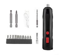 Feegow Cacciavite elettrico senza fili, 250 giri/min, mini cacciavite elettrico antiscivolo, set per uso quotidiano e industriale leggero (B)
