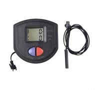 Feegow Contatore passo-passo con display LCD per attrezzature fitness, cyclette, stepper e macchine per modellare la vita, tempo, velocità, distanza calorie, accessorio in plastica nera
