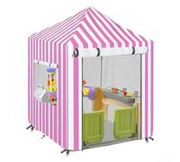 Feegow Copertura per casetta da gioco, resistente, 210D, per casa dei giochi Smoby all'aperto, impermeabile e protezione solare, copertura per casa dei giochi per bambini, con cinghie di fissaggio e