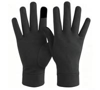 Feegow Guanti invernali antivento in pile touchscreen | Punte compatibili con touchscreen, uso preciso dello smartphone, mantiene le mani calde, interno in morbido pile