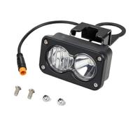 Feegow Kit Faro LED Impermeabile per Ridstar Q20 | 20 W 7,6 cm per faretto con connettore a 3 pin, fascio alto 6000 K per fuoristrada per e-bike e atv