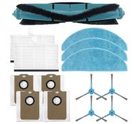 Feegow Kit spazzola laterale principale, filtro, panno mocio e sacchetto per la polvere, per Liectroux G7, per aspirapolvere AENO RC4S ed EVOLUTION AIRO - Nylon, microfibra (A)