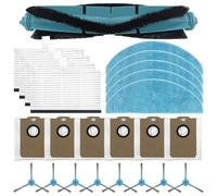 Feegow Kit spazzola laterale principale, filtro, panno mocio e sacchetto per la polvere, per Liectroux G7, per aspirapolvere AENO RC4S ed EVOLUTION AIRO - Nylon, microfibra (B)