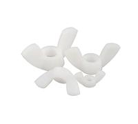 FEEIMOL 10 Pezzi M6 Dadi Dado ad Alette Farfalla Ala in Plastica/Nylon Bianco