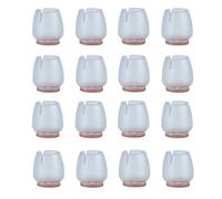 FEEIMOL 16 Pezzi Tappi Sedie Silicone, Feltrini per Sedie per Gambe per Mobili in Legno Tondo (12-16 mm)