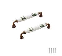 FEEIMOL 4 pezzi Maniglie per Mobili in Ceramica Maniglie per Porte Vintage Maniglie per Arco Maniglia per Armadi Cassetto Porte de Placard Tiretti 128mm