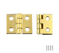 FEEIMOL 50 pezzi Mini Cerniere per Modellismo Cerniere per Porte Vintage Micro Cerniere Ottone Piccole Cerniere Miniatura per Fai da te Scatola di Legno Portagioie Case delle Bambole