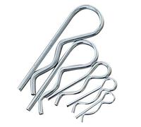 FEEIMOL Copiglie Clips R in Acciaio Inox, Coppiglie a Molla, Coppiglie Elastiche, Spine di Sicurezza M1.8x35mm (100 pcs)