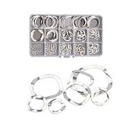FEEIMOL Kit di 145 Rondelle a Compressione in in Acciaio Inox, Rondella Ondulata a Molla M3 M4 M5 M6 M8 M10 M12 M16 M19 M23 M25 M27