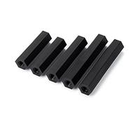 FEEIMOL M2 Distanziali Esagonali Nylon Femminile Filettato Distanziatore Esagonale Nero M2x8mm (50 Pezzi)