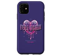 Feel Again - Cuore gocciolante Sadcore Emo Egirl, viola, arte gotica Custodia per iPhone 11