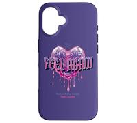 Feel Again - Cuore gocciolante Sadcore Emo Egirl, viola, arte gotica Custodia per iPhone 16