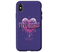 Feel Again - Cuore gocciolante Sadcore Emo Egirl, viola, arte gotica Custodia per iPhone X/XS