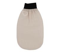 Feel Fine Guanto Esfoliante Turco - Kese Hammam in 100% Seta di Bozzolo Grezza per Uomo e Donna | Scrubber Esfoliante Artigianale per Doccia, Bagno e Sauna (Nero)