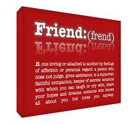 Feel Good Art - Blocco per decorazione in acrilico lucido, formato A5, 21 x 14,8 x 2 cm, grande, colore: Rosso