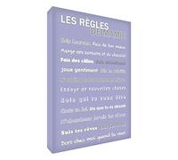 Feel Good Art - Stampa su tela con cornice, 40 x 60 cm, colore: Lilla