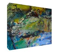 Feel Good Art VJ-BLUEYONDER1624-15IT Blue Yonder Quadro da Galleria su Tela, Paesaggio Rurale Impressionista, Artista Val Johnson, Multicolore, 60 x 40 x 4cm