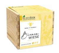 Feel Green - WE CREATE NATURE Ecobox, prato d'api, semi biologici, piante in scatola di legno, 11 x 11 x 10 cm, made in Austria, idea regalo sostenibile, Grow Your Own