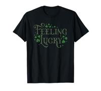 Feel Lucky Il Giorno di San Patrizio Lucky Design Grafico Maglietta
