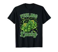 Feel Lucky St Patrick's Day Clover Spirit Look Maglietta
