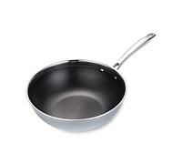 Feel Maestro Padella WOK in acciaio, MR-1224-30, argento/nero