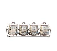 Feel Maestro Set di 4 barattoli MR-20005-04CS in Ceramica (4 Pezzi)