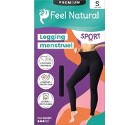 Feel Natural Leggings mestruali Sportivi da Donna, Lavabili e riutilizzabili, con Cuciture Invisibili, Massimo Comfort e Protezione per Un Quotidiano Attivo e Senza perdite, Taglia S