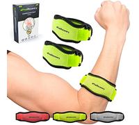 Feel Recovery 2 Supporto Gomito per Uomo e Donne - Tutore per Epicondilite con Cuscinetto di Compressione in EVA - Fascia per Tennista, Golfista, Palestra e Sport (Verde)