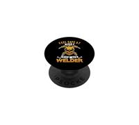 Feel Safe At Night Sleep With A Welder Welding Welders Lover PopSockets PopGrip Adesivo