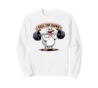 Feel The Gains Duck - Allenamento per Sollevamento Pesi Felpa