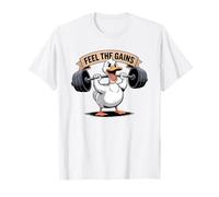 Feel The Gains Duck - Allenamento per Sollevamento Pesi Maglietta