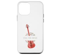 Feel The Music Retro Guitar Player Disegni Presenti Custodia per iPhone 12 mini