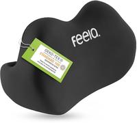 feela.® Cuscino schiena ergonomico per sedia da ufficio | cuscino lombare come cuscino per sedia per casa, ufficio o supporto per la schiena in casa ufficio (Nero)