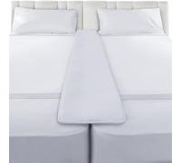 FeelAtHome Kit convertitore da ponte extra largo da 30,5 cm a king size, connettore per letto singolo, riempitivo per letto matrimoniale king size, connettore per materasso con cinghia per gli ospiti