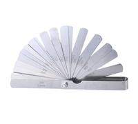 Feeler Gauge Strumento di misurazione a doppia marcatura metrica e imperiale di misura 0,03-1 mm 32 pezzi in acciaio inossidabile spessimetro standard SAE e metrico