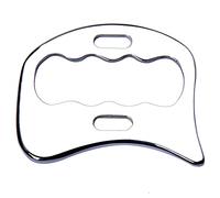 FeelFree Sport Raschietto per massaggio Gua Sha in acciaio inox, per mobilizzazione dei tessuti molli, fisioterapia per schiena, gambe, braccia..