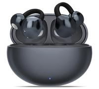 Feelhap Cuffie Bluetooth 5.4,Cuffie Auricolari Aperte, Cuffie Wireless,Sportivi Clip Aperta Cuffie Conduzione Ossea,Ultraleggero 4.3g Auricolari Bluetooth con Clip per Orecchie Aperte Comfort (Nero)