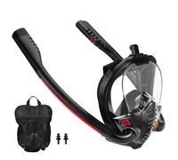Feelhap Maschera da Snorkeling per Adulti,Maschera Subacquea,Maschera da Snorkeling Integrale con Supporto per Fotocamera, Maschera Sub per Adulti,Maschera per Immersioni per adulti,Campo Visivo 180°