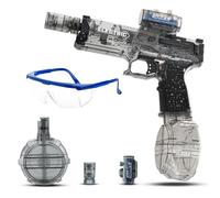 Feelhap Pistola ad Acqua Elettrica,Pistole ad Acqua Potenti a Lunga Distanza,Fucile Ad Acqua Elettrico con Effetti Flash e Rinculo,Electric Water Gun,Giocattolo per Feste Estive in Piscina e Spiaggia