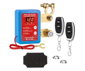Feelhap Stacca Batteria per Auto, 12V 240A Sezionatore Auto Senza Fili, Staccabatteria Automatico con Telecomando e LED Display,Interruttore di Isolamento della Batteria per auto RV ATV Camion Barca