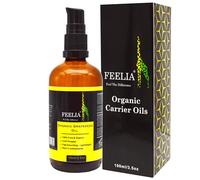 Feelia - Olio di Grapeseed Organic - Cold Pressed, ricco di antiossidanti, assorbimento rapido - Lightweight, 100% Pure & Organic