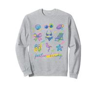 "Feelin' Beachy" - Occhiali da sole con fenicottero e stelle marine Felpa
