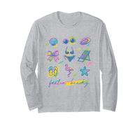 "Feelin' Beachy" - Occhiali da sole con fenicottero e stelle marine Maglia a Manica
