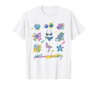 "Feelin' Beachy" - Occhiali da sole con fenicottero e stelle marine Maglietta