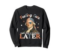 Feelin Cute Might Start A Revolution Later Patriotic Meme Felpa