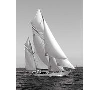 Feeling at home Barca a vela classica STAMPA su CARTA OPACA 220gr Anonymous - mare verticale Immagine d'arte x cornice cm_125_X_94