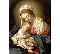 Feeling at home Quadro-su-Tela-La-Madonna-col-Bambino-Salvi,-Giovanni-Battista-Figurativo-57_X_43cm